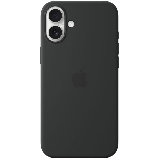 iPhone 16 Plus Silicone Case with MagSafe - Black,Model A3314