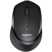 Мышь беспроводная Logitech M330 Silent Plus Black (черная, оптическая, 1000dpi, 2.4 GHz/USB-ресивер, бесшумная, под правую руку)