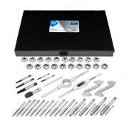 Набор метчиков и плашек 50пр.(М3х0.5,4х0.7,5х0.8,6х1.0,8х1.25;6,8,10-32;10,12-24;1/4-20/28,5/16-18/2 64900 Sch-M050-3