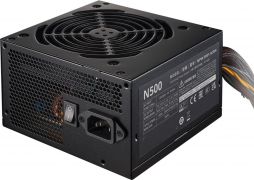 Блок питания CoolerMaster Elite NEX N500 230V Active PFC КПД > 75% 200-240V. Надежный выбор для обычного пользователя ПК. Входящий в комплект 120-мм тихий вентилятор, MPW-5001-ACBN-BEU