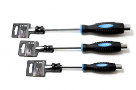 Отвертка шлицевая силовая магнитная под ключ "Profi" S2 SL8.0х175мм, на пластиковом держателе Forsage F-70280175 26915