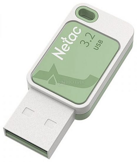 Флэш-накопитель Netac UA31 USB3.2 Flash Drive 128GB, Plastic, Green