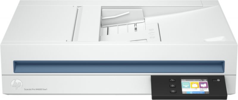 Сканер HP 20G07A ScanJet Pro N4600 fnw1 (A4) 600x600 dpi, 48 bit, ADF (100 pages), 40 ppm,Ethernet, USB 3.0, WiFi, Duty cycle 6000 pages
