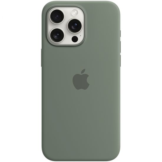 iPhone 15 Pro Max Silicone Case with MagSafe - Cypress,Model A3126