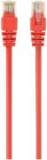 Патч-корд UTP Cablexpert PP6U-1M/R  кат.6, 1м, литой, многожильный (красный)
