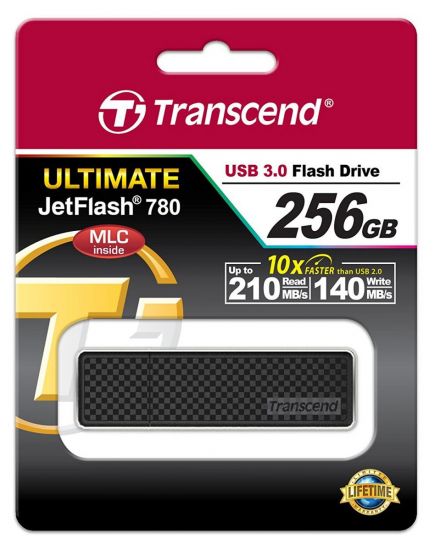 USB Флеш 256GB 3 Transcend TS256GJF780 черный