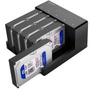 Док-станция HDD 2.5/3,5" ORICO 6558US3-C-(EU)-BK <USB3.0, Cable 1m, 12V4A, BLACK, Max 50TB>