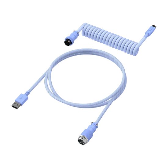 Провод для механической клавиатуры HyperX USB-C Coiled Cable Light Purple 6J682AA Провод для механической клавиатуры HyperX USB-C Coiled Cable Light Purple 6J682AA