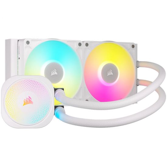 Corsair iCUE LINK TITAN 240 RX RGB White AIO, 240mm Radiator, Liquid CPU Cooler