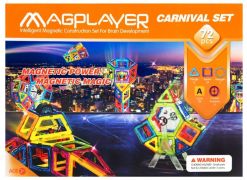 Конструктор Magplayer магнитный набор 72 эл.