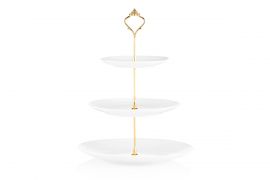 Блюдо 3-х ярусное Ardesto, 26,5*32 см, фарфор