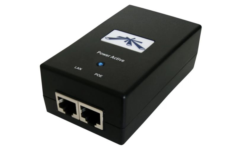 Адаптер PoE Ubiquiti  POE-48-24W-G 48V 0.5A Gigabite 10/100/1000Mbps v3