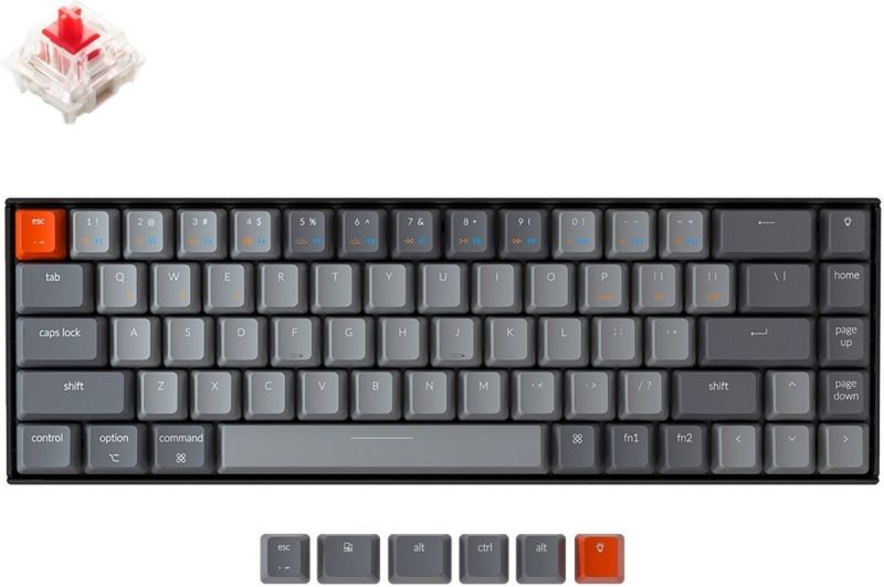 Клавиатура Keychron K6 K6V1_Keychron серый