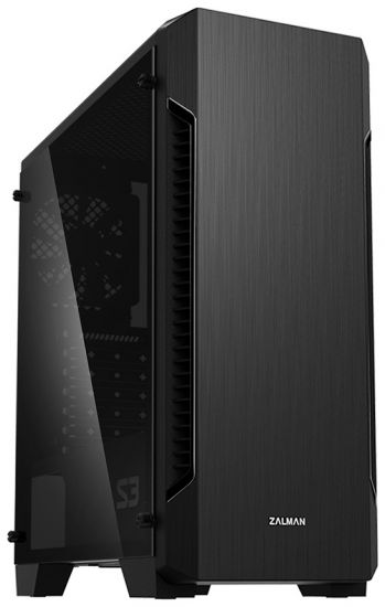 Компьютерный корпус Zalman  S3 TG, MidT, 2xUSB2.0,1xUSB3.0, 3x120mm, TG (side panel), without PSU, b