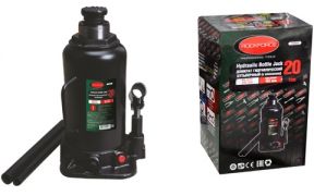 Домкрат бутылочный 20т с клапаном  (высота подхвата - 250мм, высота подъема - 490мм, ход штока - 160мм) ROCKFORCE RF-T92004 15122