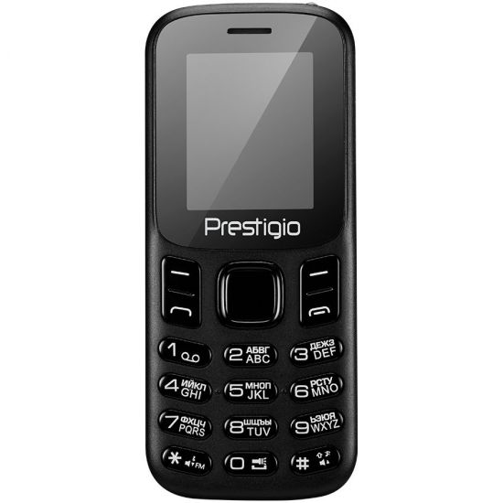 Prestigio Wize J1, 1.8" (128*160), Dual SIM, 32MB RAM   32MB eMMC, 0.08MP rear camera, EN RU kbd, 800mAh bat, Black