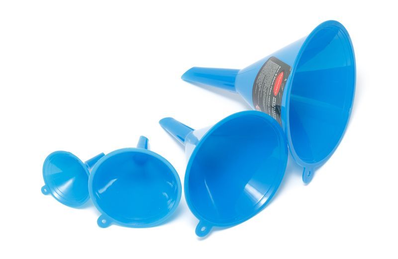 Набор воронок пластиковых, 4 предмета(Ø:45, 65, 90, 115мм,L:60, 90, 125,155мм) ROCKFORCE RF-887FU4 28436