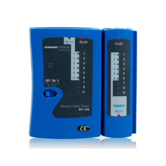 Кабельный тестер Jonard Tools MCT-468 Для тестирования RJ-11 RJ-12 RJ-45 Кабельный тестер Jonard Tools MCT-468 Для тестирования RJ-11 RJ-12 RJ-45