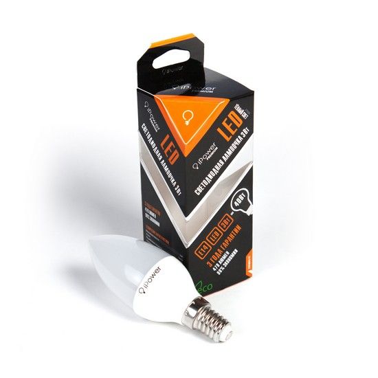 Светодиодная лампа iPower Premium IPPB3W2700KE14 Светодиодная лампа iPower Premium IPPB3W2700KE14