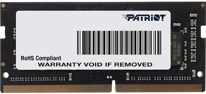 Оперативная память SODIMM DDR4 PC-21300 (2666 MHz) 16Gb PATRIOT (память для ноутбуков) <2Gx8, 1.2V>