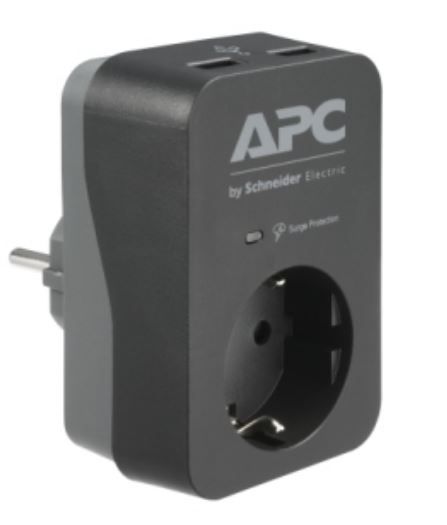 Сетевой фильтр APC Essential SurgeArrest 1 Outlet  Black (PME1WU2B-GR)