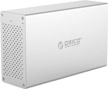Система хранения данных HDD 3.5" ORICO WS200RC3-EU-SV <RAID 0,1, JBODUS, 5Gbps, Type-C HDDx2, до 20TB, 223*133*69mm>