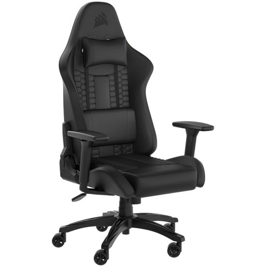 Игровое кресло Corsair TC100 Relaxed Кожзам Черный (CF-9010050-WW)