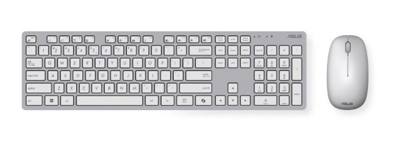 Клавиатура и манипулятор Asus W5000 Wireless Keyboard and Mouse Set White (90XB0430-BKM3D0)