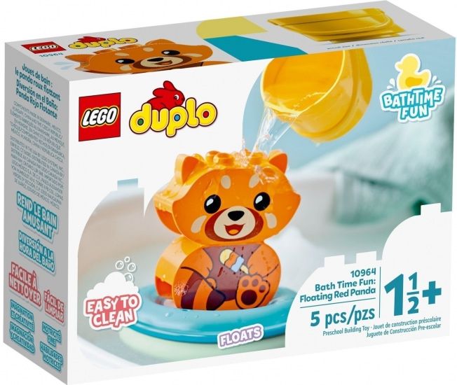 Конструктор LEGO DUPLO My First Приключения в ванной: Красная панда на плоту