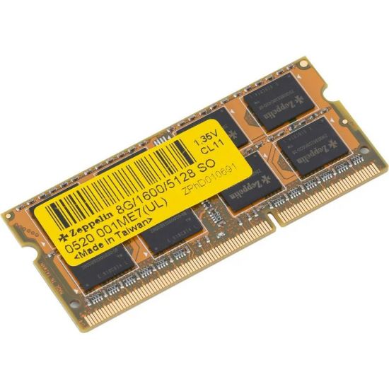 Оперативная память SODIMM DDR3 PC-12800 (1600 MHz)  4Gb Zeppelin (память для ноутбуков) 