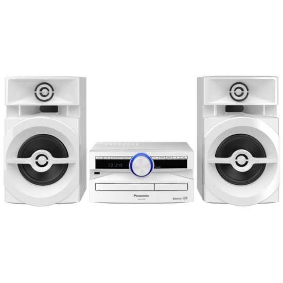 Panasonic SC-UX100EE-W Мини-система 2.0, CD, USB, FM, Bluetooth, 300 Вт, белая Panasonic SC-UX100EE-W Мини-система 2.0, CD, USB, FM, Bluetooth, 300 Вт, белая