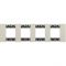 Рамка декоративная Bticino KA4802M4KM Living Now 4 поста песочный