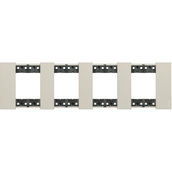 Рамка декоративная Bticino KA4802M4KM Living Now 4 поста песочный