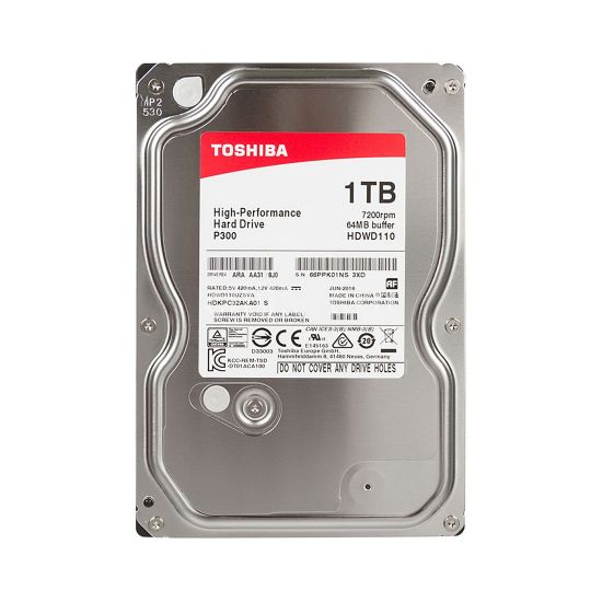 Жесткий диск TOSHIBA HDWD110UZSVA/HDKPC32AKA01S P300 High-Performance 1ТБ 3,5" 7200RPM 64MB SATA-III
