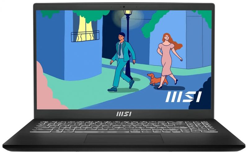 Бизнес Ноутбук MSI Modern 15 F13MG-044XKZ, 15.6" FHD, IPS, Core i3-1315U 4.5GHz/ 16GB DDR4(8GB*2)/ 512GB*1 NVMe SSD/ Intel® Iris® Xe Graphics /Dos/ Platinum Gray