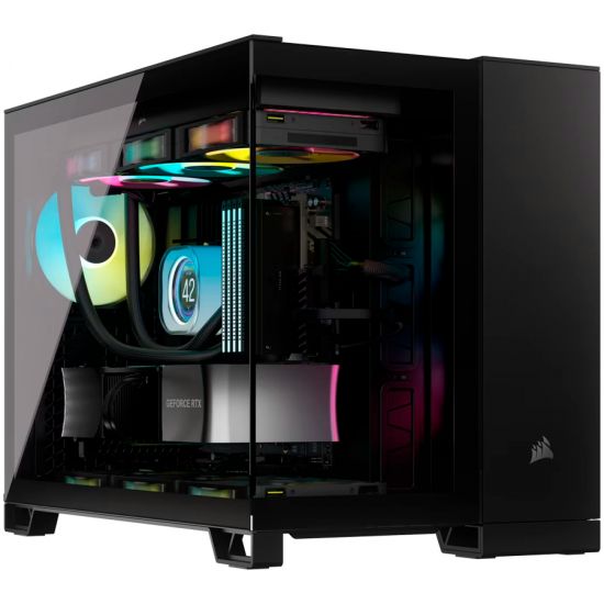 Corsair 2500X Tempered Glass mATX Mid-Tower, Black