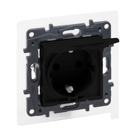 Legrand 863523 NLST Роз. крыш.2К З IP44 Чёрн.