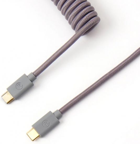Кабель Type-A/Type-C Keychron Coiled Cable Grey