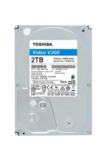 Жесткий диск TOSHIBA HDWU120UZSVA/HDKPJ41Z1A01S V300 Video Streaming 2ТБ 3,5