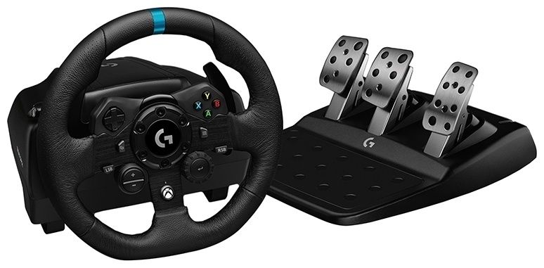 Контроллер для игровых симуляторов Logitech G923 (гоночный руль и педали для PS4 и ПК) (M/N: WU0006)