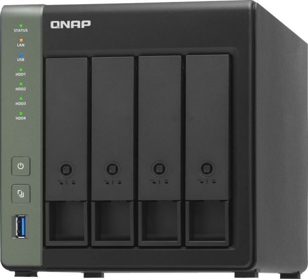 Сетевое оборудование QNAP TS-431KX-2G EU-RU Сетевой RAID-накопитель, 4 отсека 3,5"/2,5", 10 GbE SFP+, 2 x 1 GbE RJ-45. ARM Cortex-A15 Annapurna Labs AL-214 1,7 ГГц, 2 ГБ.