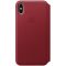 iPhone XS Max Leather Folio - (PRODUCT)RED, Model