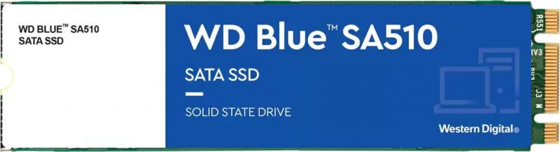 Твердотельный накопитель 1000GB SSD WD BLUE SA510 3D NAND M.2 2280 SATA3 R560Mb/s, W520MB/s WDS100T3B0B.