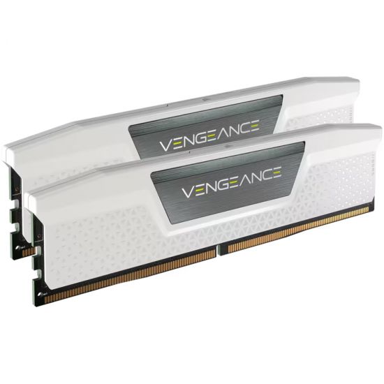 Corsair DDR5, 6000MHz 32GB 2x16GB DIMM, Unbuffered, 40-40-40-77, XMP 2.0, Vengeance DDR5, Aluminium Heatspreader, 1.25V, for Intel 600 Series, Intel 700 Series, white