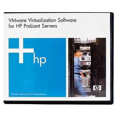 License of the software HP/VMware vSphere Standard 1 Processor 3yr E-LTU