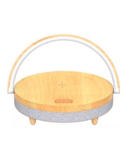Беспроводная зарядка с лампой Ezvalo Wireless Charging Music Desk Light, Wood Version