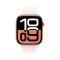 Apple Watch Series 10 GPS 46mm Rose Gold Aluminium Case with Light Blush Sport Band - S/M,Model A2999
