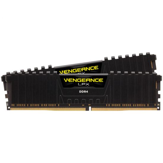 Corsair DDR4, 3200MHz 16GB 2x8GB Dimm, Unbuffered, 16-20-20-38, XMP 2.0, Vengeance LPX black Heatspreader, Black PCB, 1.35V, EAN:0840006608530