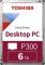Жесткий диск HDD  6Tb TOSHIBA P300 SATA 6Gb/s 5400rpm 128Mb 3.5" HDWD260UZSVA