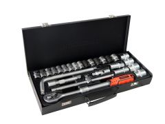 Набор инструментов 26 предметов 1/2" (6 гр.)(8-32мм)Profi в металлическом кейсе FORCEKRAFT FK-4255 26254